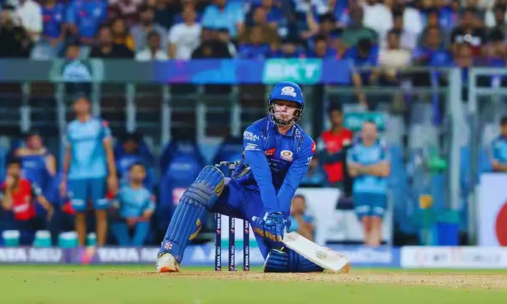 MI’s Corbin Bosch Shines with the Bat Before Suffering Concussion Against Gujarat Titans in IPL 2025