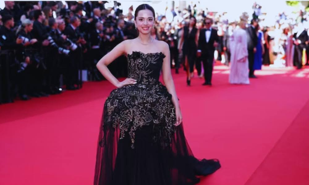 Laapataa Ladies Star Nitanshi Goel Makes Stunning Cannes Debut in Black and Gold Gown