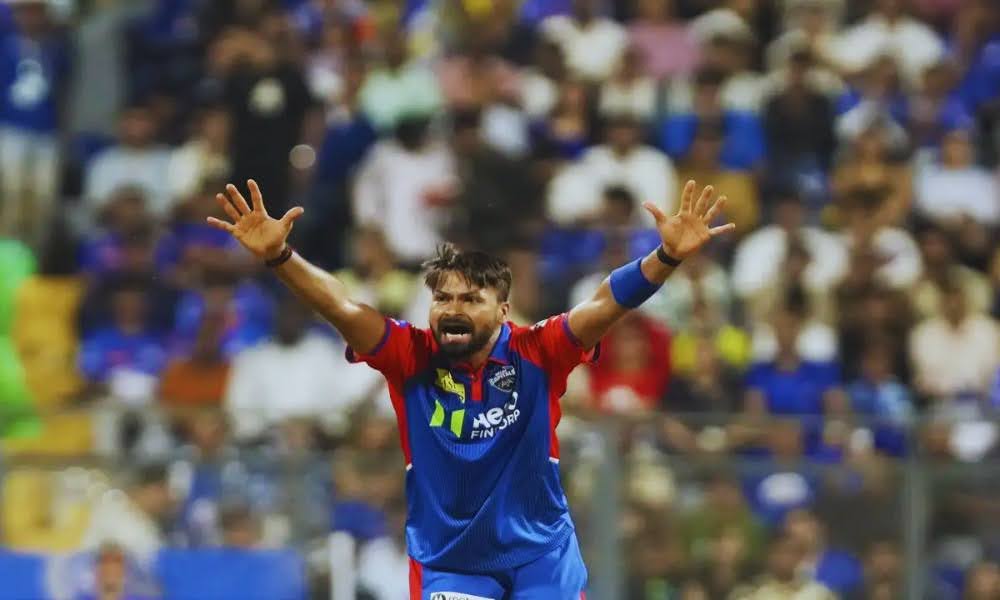 Delhi Capitals’ Mukesh Kumar Fined for Equipment Abuse During Match Against Mumbai Indians