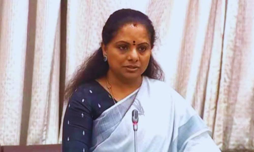 K Kavitha Announces Maha Dharna on June 4 Against KLIS Probe Notices to KCR
