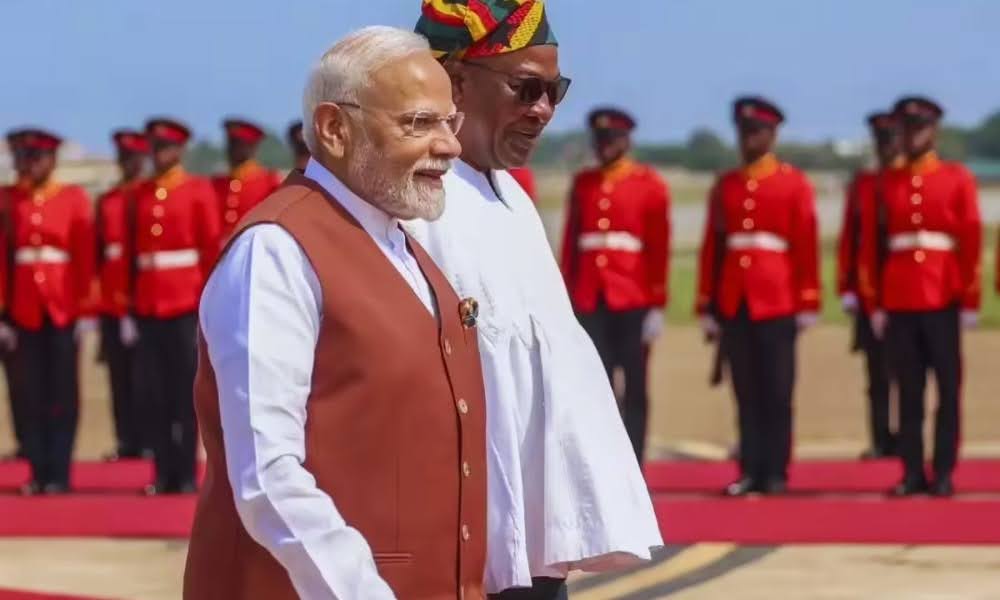 India, Ghana Sign Key Agreements During PM Modi’s Visit, Target Doubling Trade in 5 Years