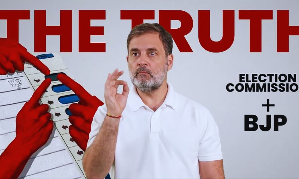 Rahul Gandhi Alleges ECI-BJP Collusion, Claims Over 1 Lakh ‘Fake Votes’ in Karnataka Seat