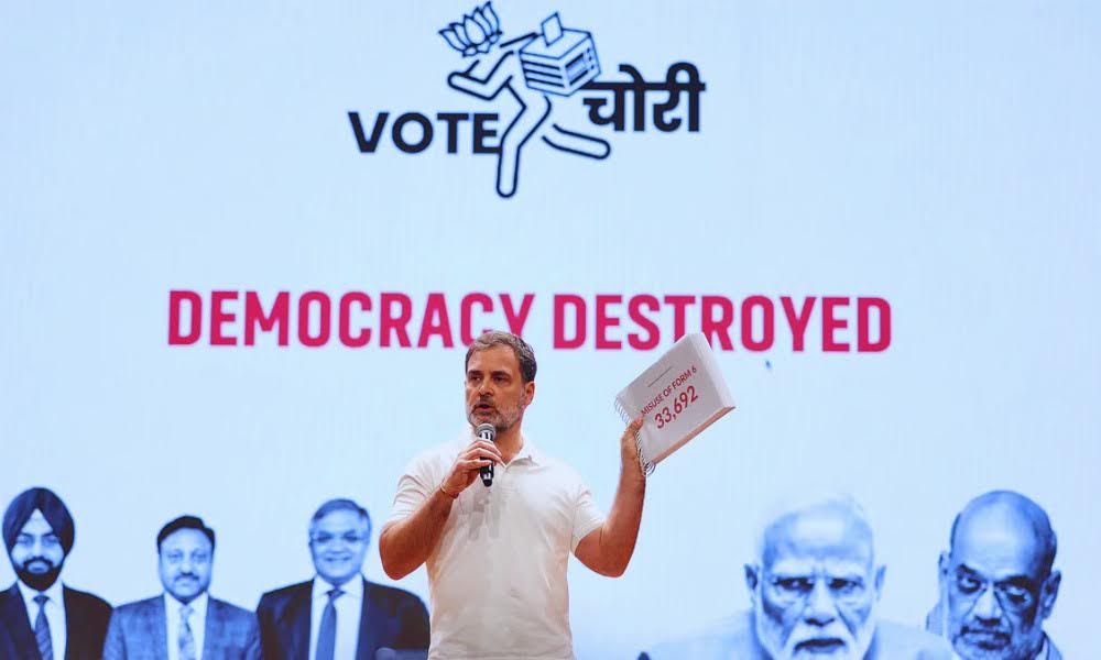 Congress Launches Web Page to Back Rahul Gandhi’s ‘Vote Chori’ Claims, Seeks ECI Accountability